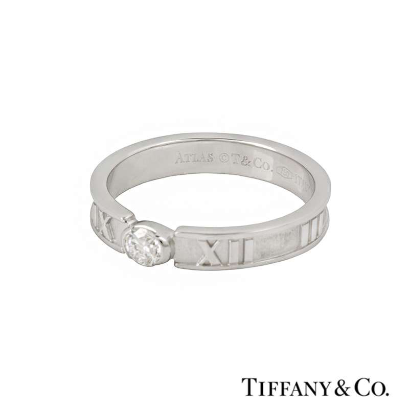 Tiffany & Co. Atlas Diamond Ring in 18K White Gold – CDMJewelry